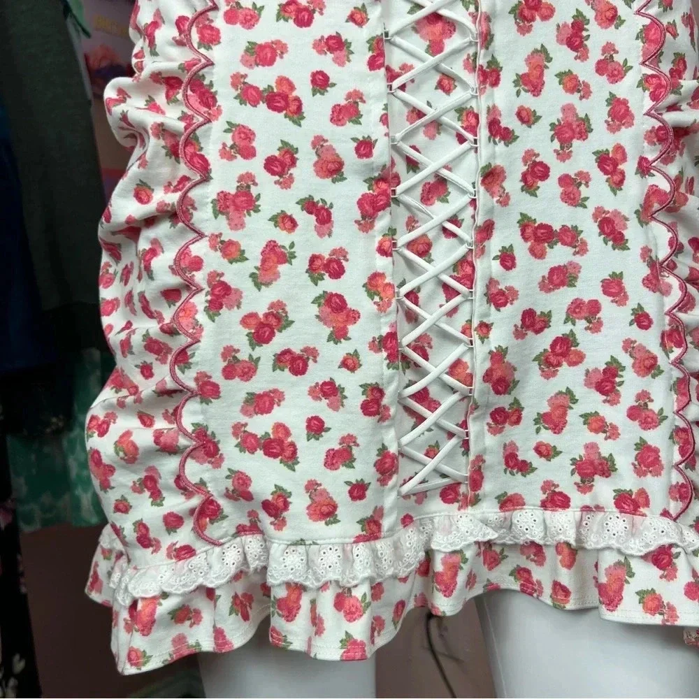 For Love & Lemons Baby Blooms Mini Skirt